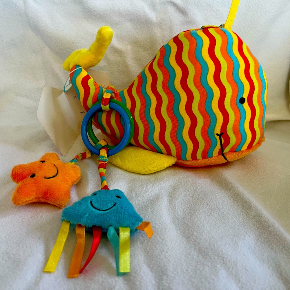 New with Tags Jellycat Nautical Whale - Skew Nau3w.  Hard to find toy.